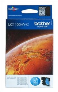 BROTHER Tusz Niebieski LC1100HYC=LC-1100HYC, 750 str.