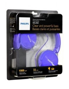 Słuchawki nauszne Philips SHL3060PP/00 (Fioletowy)