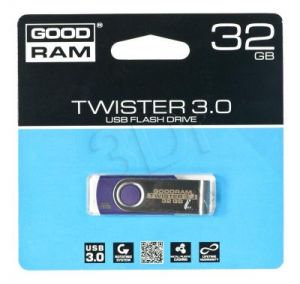 Goodram Flashdrive TWISTER 32GB USB 3.0 Fioletowy