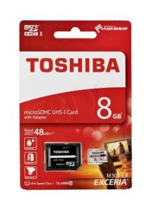 TOSHIBA micro SD M301 8GB UHS Class U1 adapter