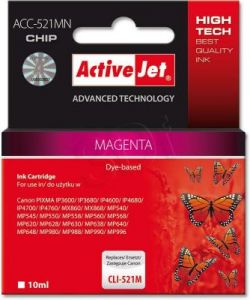 ActiveJet ACC-521MN tusz magenta do drukarki Canon (zamiennik Canon CLIC-521M) Supreme/ chip