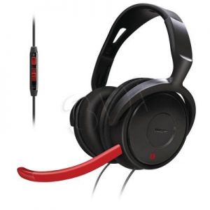 Słuchawki nauszne z mikrofonem Philips SHG7980/10 (Czarno-czerwony)