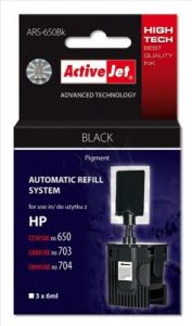 ActiveJet automatyczny system napełniania ARS-650 kolor czarny do HP 703/704/650 3x6ml