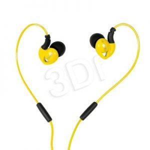 Słuchawki douszne z mikrofonem I-BOX S1 Sport (żółto-czarny)