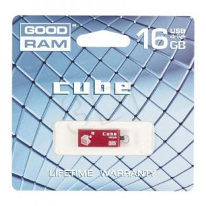 Goodram Flashdrive CUBE 16GB USB 2.0 Czerwony