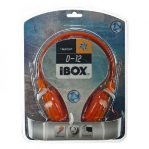 Słuchawki nauszne Ibox D12 (Pomarańczowy)