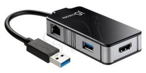 J5 CREATE ADAPTER USB3.0-HDMI/GIGABIT/USB3.0 JUA375