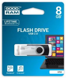 Goodram Flashdrive TWISTER 8GB USB 2.0 Czarny
