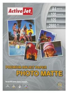 ActiveJet papier fotograficzny matowy AP4-105M100