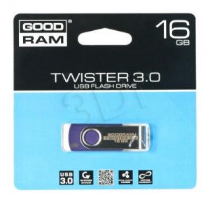 Goodram Flashdrive TWISTER 16GB USB 3.0 Fioletowy