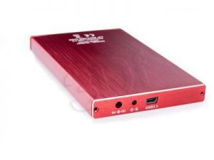 NATEC OBUDOWA USB 3.0 HDD/SSD 2.5\" SATA RHINO ALUMINIUM SLIM LIMITED EDITION RED