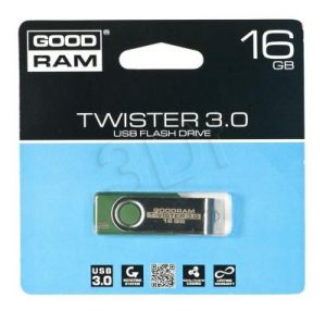 Goodram Flashdrive TWISTER 16GB USB 3.0 Zielony