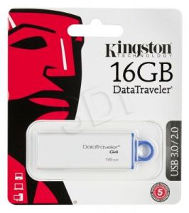 Kingston Flashdrive DataTraveler G4 16GB USB 3.0 Biało-niebieski