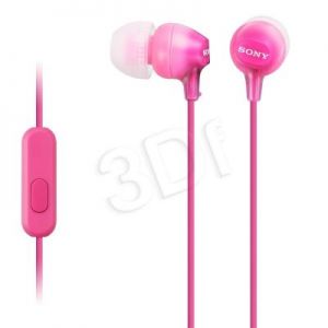 Słuchawki douszne z mikrofonem Sony MDR-EX15APP (Różowy)