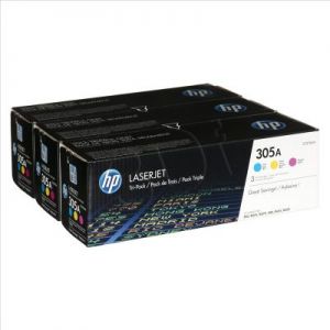 HP Toner HP305A=CF370AM, Zestaw CMY, CE411A+CE413A+CE412A