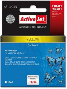 ActiveJet AE-1294N tusz żółty do drukarki Epson (zamiennik Epson T1294) Supreme