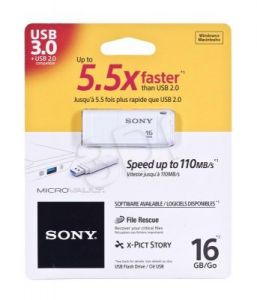 Sony Flashdrive MicroVault 16GB USB 3.0 biały