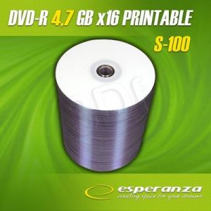 DVD-R ESPERANZA 4.7GB x16 DO NADRUKU SZPINDEL 100s