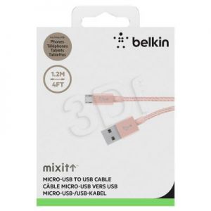 BELKIN KABEL MIXIT UP Micro-USB to USB RÓŻ/ZŁOTY
