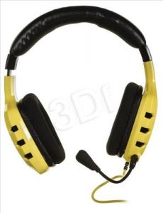 Słuchawki wokółuszne z mikrofonem OZONE RAGE ST (Żółto-czarne)