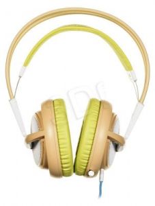 Słuchawki wokółuszne z mikrofonem Steelseries SIBERIA200 (Beżowo-Zielony)