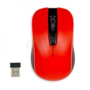 I-BOX Mysz bezprzewodowa optyczna Loriini Red 1600dpi czerwono-czarna