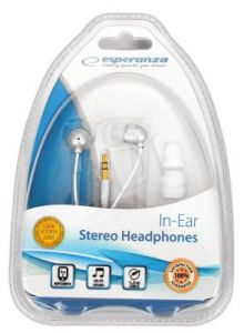 Słuchawki douszne Esperanza EH126 (Biało-srebrny)