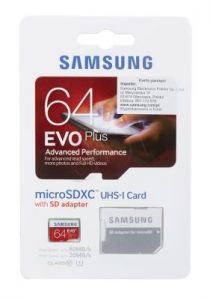 Samsung micro SDXC EVO Plus 64GB Class 10,UHS Class U1