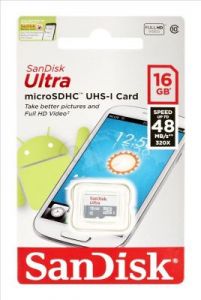Sandisk micro SDHC Ultra 16GB Class 10