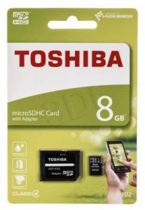 TOSHIBA micro SD M102 8GB Class 4 + adapter