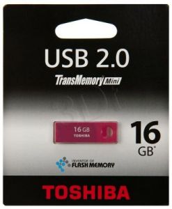 TOSHIBA Flashdrive TransMemory 16GB Czerwonoróżowy