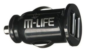 M-LIFE ŁADOWARKA SAMOCHODOWA DUAL USB 3,1 A