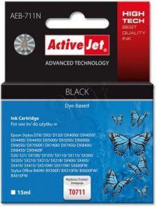 ActiveJet AEB-711N tusz czarny do drukarki Epson (zamiennik Epson T0711) Supreme