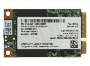 INTEL 530 SSD MLC 240GB mSATA III SSDMCEAW240A401