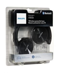 Słuchawki nauszne z mikrofonem Philips SHB3060BK/00 (Czarny Bluetooth)