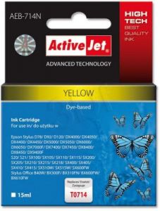 ActiveJet AEB-714N tusz żółty do drukarki Epson (zamiennik Epson T0714) Supreme