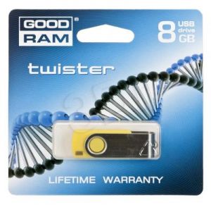 Goodram Flashdrive TWISTER 8GB USB 2.0 Żółty