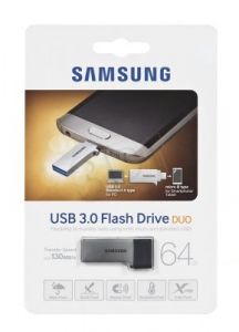 Samsung Flashdrive MUF-64CB/EU 64GB USB 3.0 Srebrno-czarny