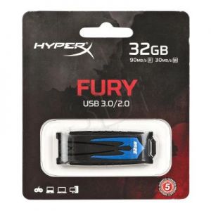 Kingston Flashdrive HyperX FURY 32GB USB 3.0 Czarno-niebieski