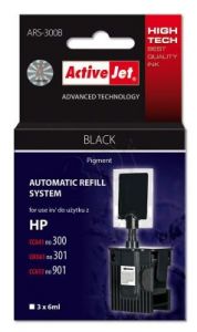ActiveJet automatyczny system napełniania ARS-300Bk kolor czarny do HP 300/301/901 3x6ml