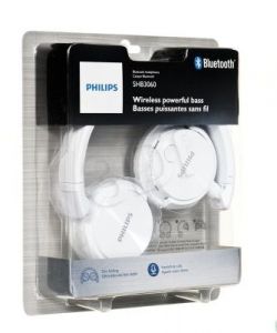 Słuchawki nauszne z mikrofonem Philips SHB3060WT/00 (Biały Bluetooth)