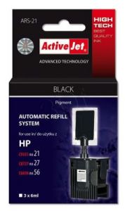 ActiveJet automatyczny system napełniania ARS-21 kolor czarny do HP 21/27/56 3x6ml