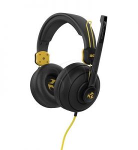 Słuchawki nauszne z mikrofonem Ibox X7 (Czarno-żółty)