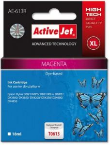 ActiveJet AE-613R tusz magenta do drukarki Epson (zamiennik Epson T0613) Premium