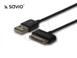 SAVIO KABEL 1M USB A MĘSKIE - SAMSUNG GALAXY TAB 30 PIN CL-33