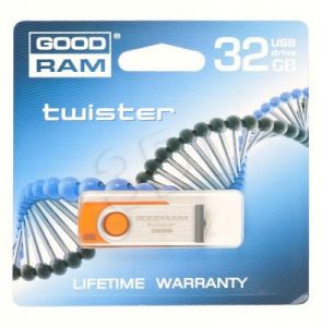Goodram Flashdrive TWISTER 32GB USB 2.0 Pomarańczowy