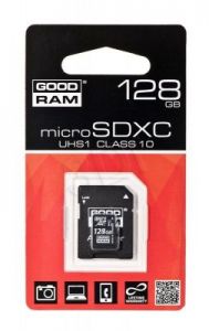 Goodram micro SDXC 128GB Class 10 + adapter