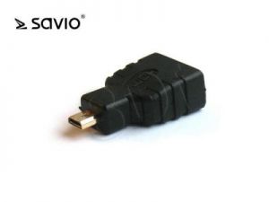 SAVIO ADAPTER V1,4 HDMI A ŻEŃSKIE - MICRO HDMI D MĘSKIE CL-17